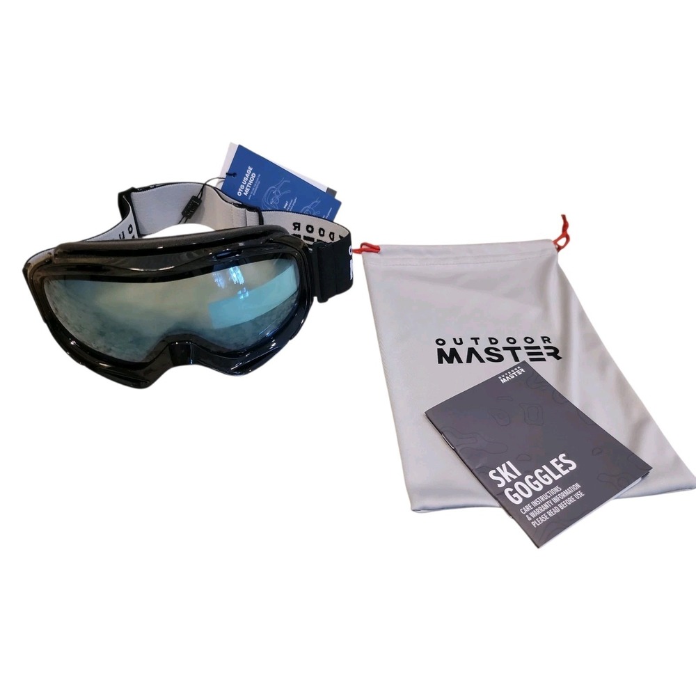 Outdoor Master Ski Goggles With Cover Snowboard Snow Goggles OTG.  NEW